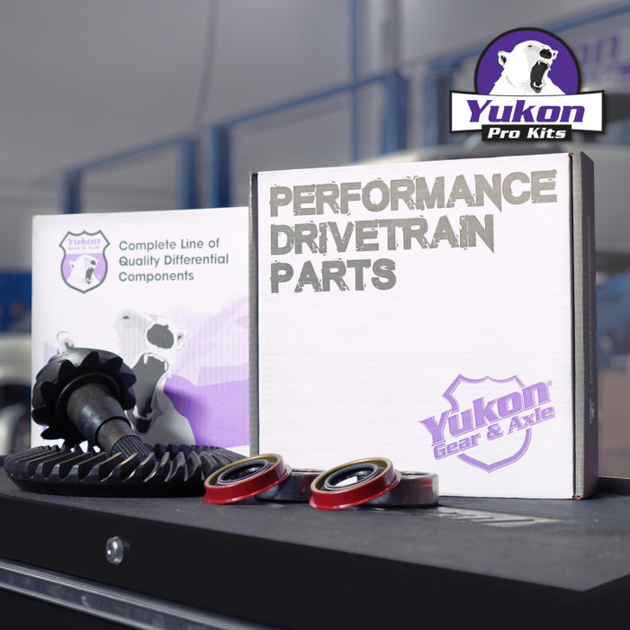 Yukon Gear 8.5in GM 4.56 Rear Ring & Pinion Install Kit Axle Bearings 1.78in Case Journal