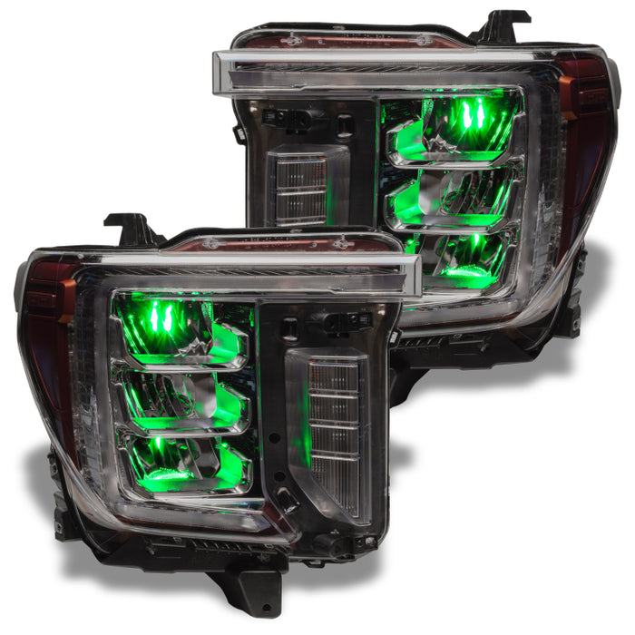 Oracle 19-21 Silverado/Sierra 1500 RGB Demon Eye Headlight Kit - w/o Controller