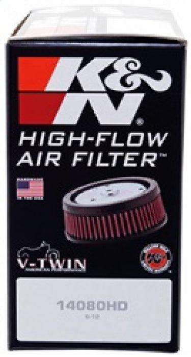 K&N 4in ID / 5.5in OD / 2in H Custom Assembly Filter designed to fit Harley-Davidson Motorcycle