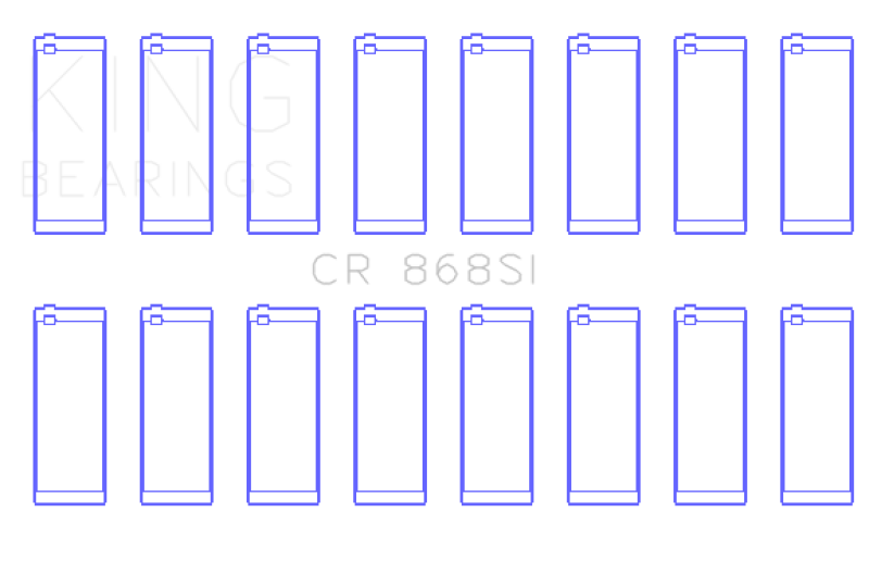 King Engine Bearings Ford 281CI/302CI/330CI 4.6L/5.0L/5.4L V8 (Size +1.0) Rod Bearing Set