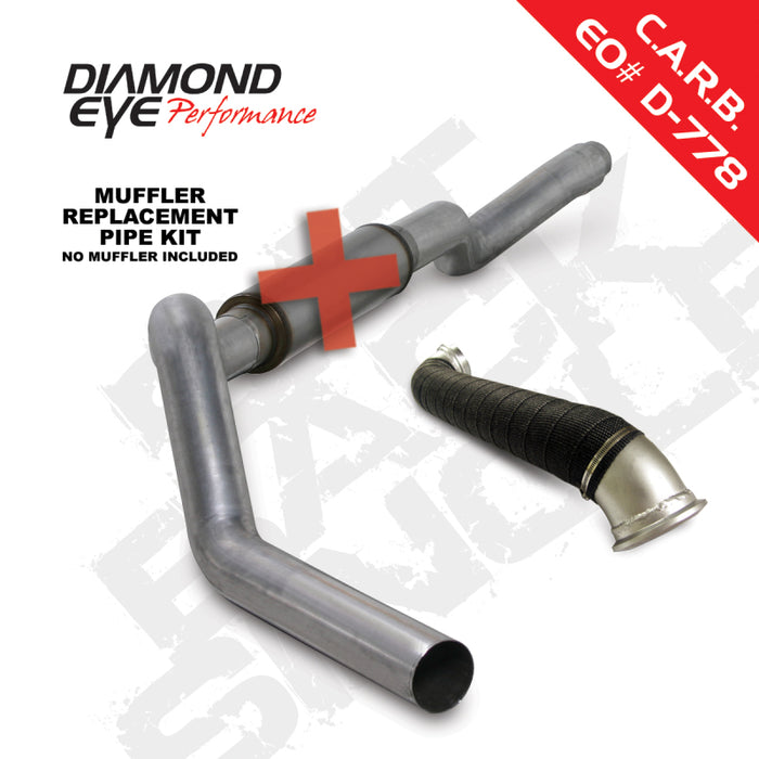 Diamond Eye KIT 5in Catback MRP Single w/ TDP AL 06-07 Chevy/GMC 6.6L Duramax 2500/3500