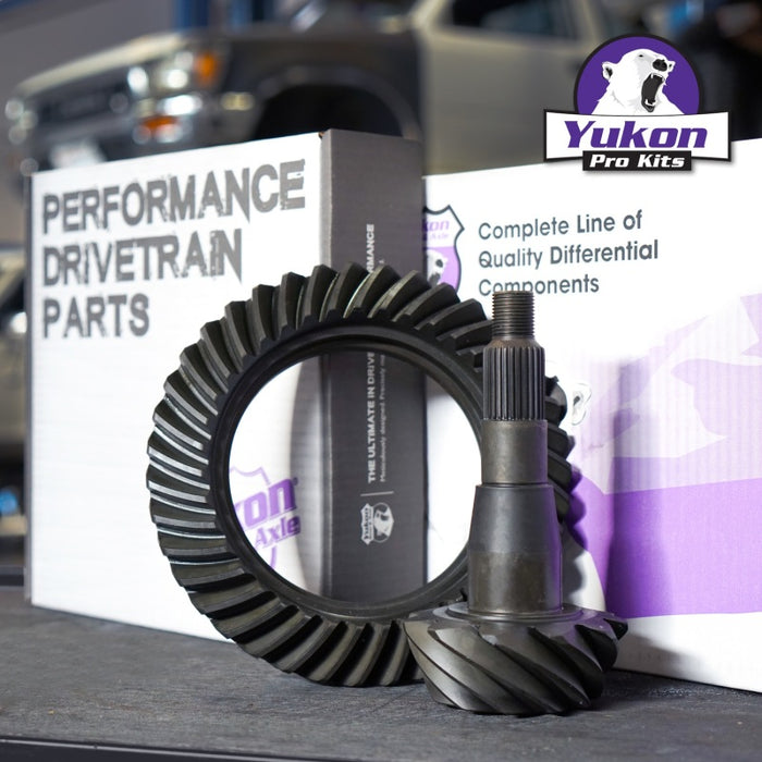 Yukon 11.5in AAM 4.11 Rear Ring & Pinion Install Kit Positraction 4.375in OD Pinion Bearing