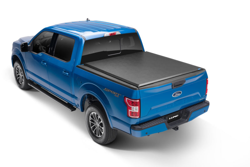 Lund 99-13 Ford F-250 Super Duty (6.8ft. Bed) Genesis Roll Up Tonneau Cover - Black