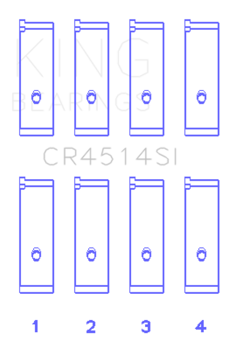 King Engine Bearings Toyota 1AZFE/2AZFE (Size 0.75) Rod Bearing Set
