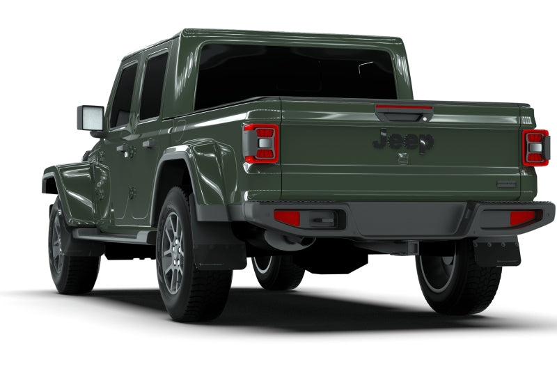 Rally Armor 19-25 Jeep Gladiator JT (Incl. Overland/Sport/Sport S) Black Mud Flap w/Red Logo
