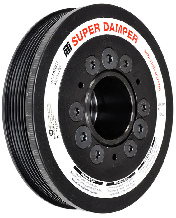ATI Damper - 6.78in - AL - 6 Grv - 10 Per UD - LS1/2/3/6/L76 - 97-13 28T 8mm HTD Drive Rear - 3 Rng