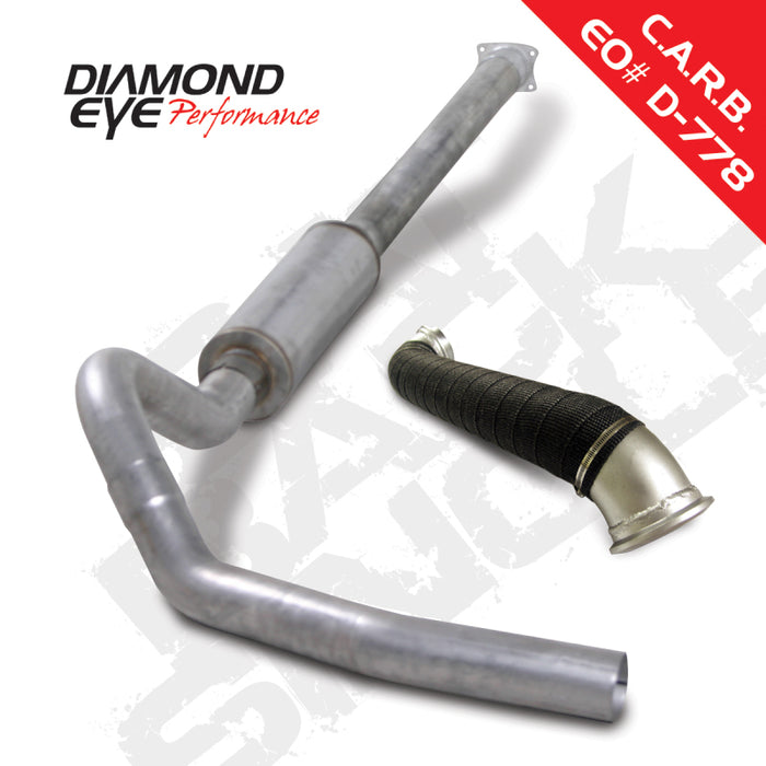Diamond Eye KIT 4in Catback Single w/ TDP AL 04-05 Chevy/GMC 6.6L Duramax 2500/3500