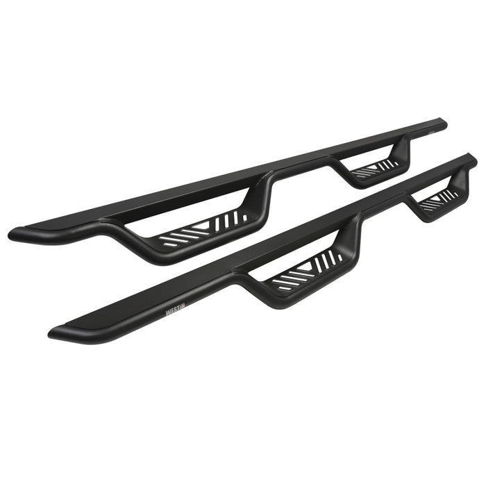 Westin 07-21 Toyota Tundra CrewMax Outlaw Drop Nerf Step Bars - Textured Black