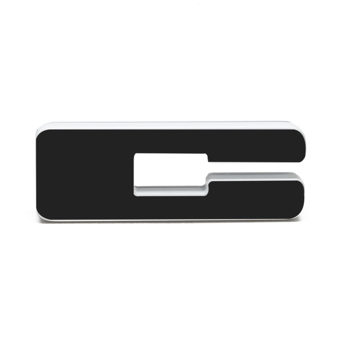 ORACLE Lighting Universal Illuminated LED Letter Badges - Matte Blk Surface Finish - C