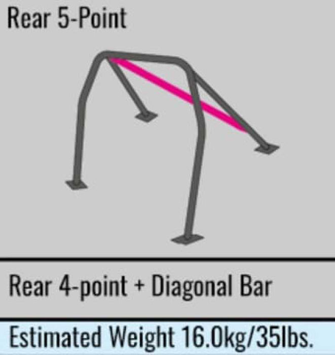 Cusco Roll Cage Safety21 Steel 5 Pt 2 Pass LHD Subaru BRZ / Scion FR-S / Toyota 86 (S/O / No Cancel)