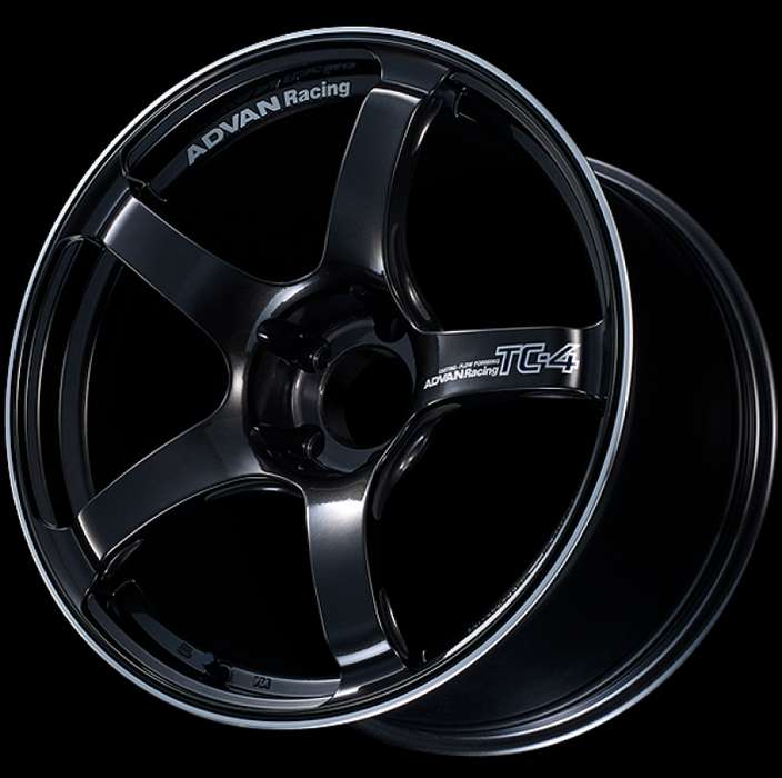 Advan TC4 17X8.5 +50 5x114.3 Black Gunmetallic and Ring Wheel