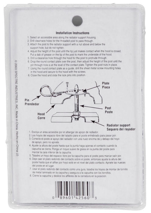 Spectre Hood Pin Kit