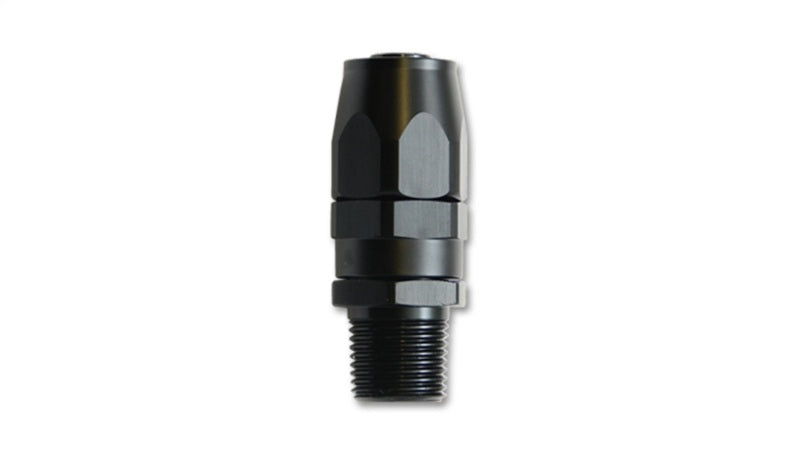 Vibrant -6AN Male NPT Straight Hose End Fitting - 1/8 NPT