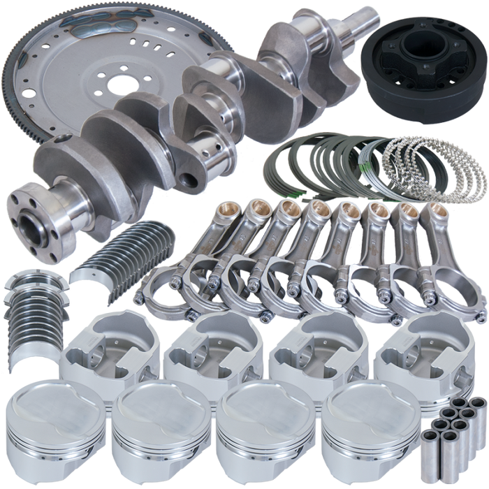 Eagle Ford 302 V-Rib Belts 164 Tooth Flexplate Balanced Rotating Assembly 5.400in I-Beam +.030 Bore