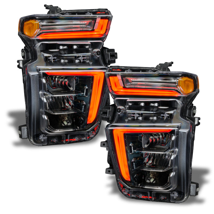 Oracle 2021 Chevy Silverado HD 2500/3500 RGB+W Headlight DRL Upgrade Kit ColorSHIFT 2