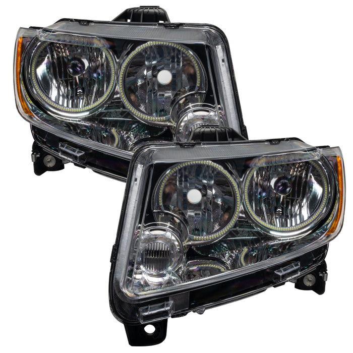 Oracle 11-13 Jeep Grand Cherokee SMD HL (Non-HID) - Chrome - White