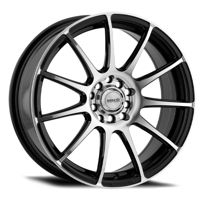 Maxxim Champ 16x7 10x108/114.3 ET40 Machined Face / Gloss Black