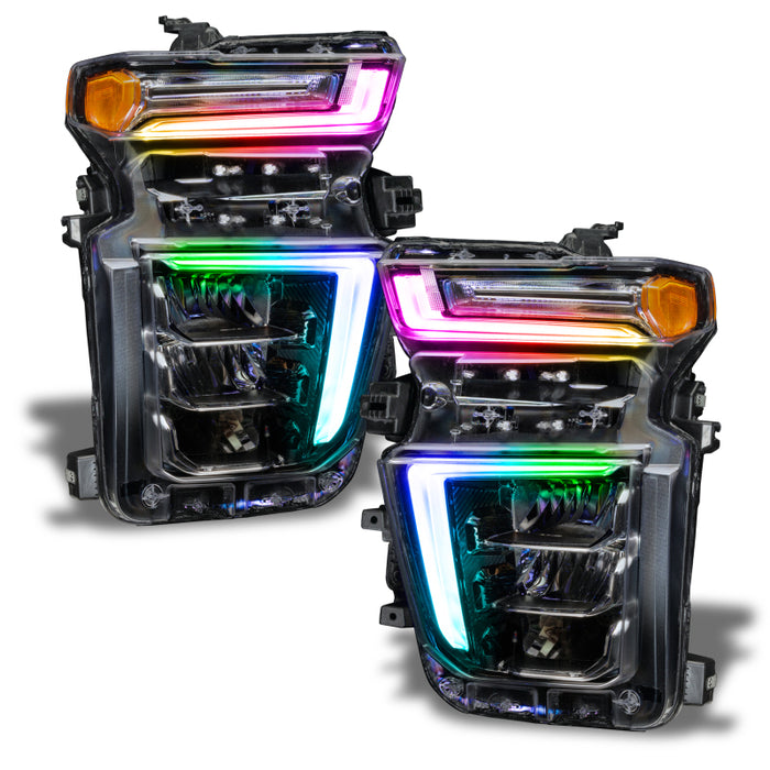 Oracle 20-21 Chevy Silv HD 2500/3500 RGB+W Headlight DRL Kit - w/ BC1 Controller