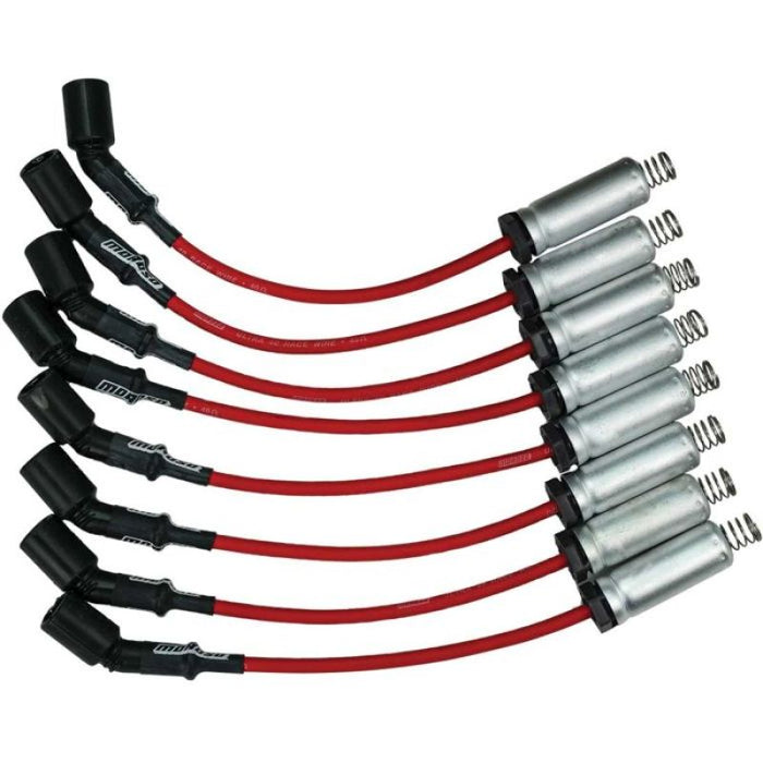 Moroso GM LS Ignition Wire Set - Ultra 40 - Unsleeved - Coil-On - 12in Wire - Red