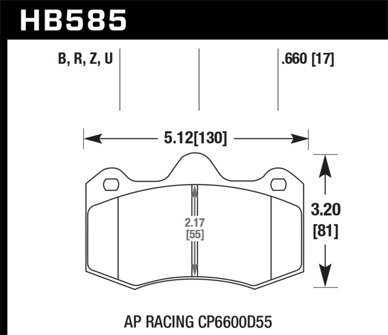 Hawk 12-14 McLaren MP4-12C HPS 5.0 Front Brake Pads
