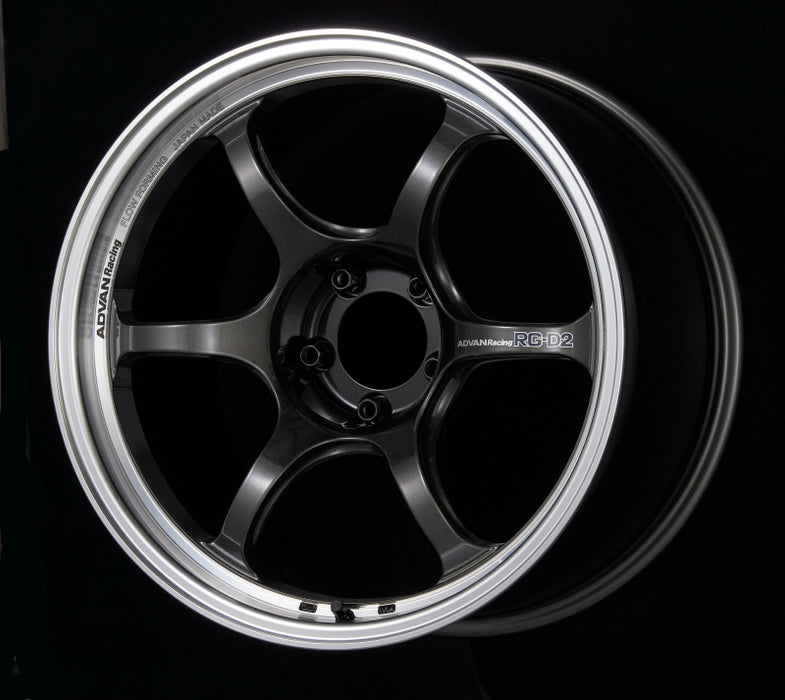 Advan RG-D2 18x9.0 +45 5x100 Machining and Black Gunmetallic Wheel