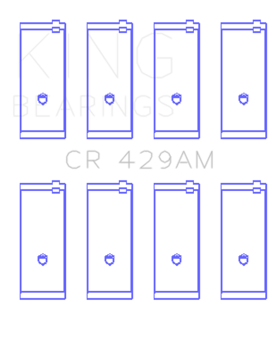 King Engine Bearings Toyota 2A/3A/4A (Size +0.5mm) Rod Bearing Set