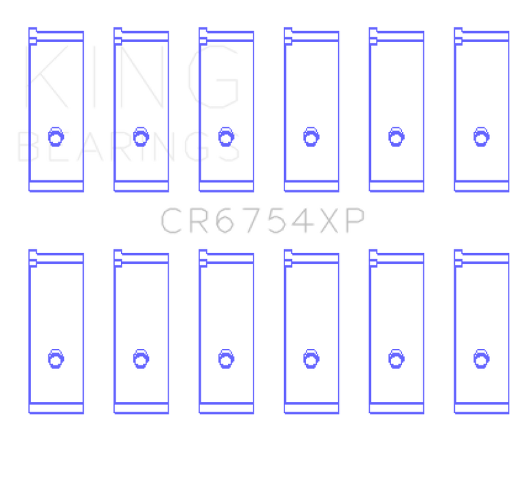 King Engine Bearings Toyota/Lexus 2JZGE/2JZGTE 3.0L (Size 0.25mm) Performance Rod Bearing Set