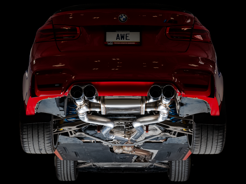 AWE Tuning BMW F8X M3/M4 SwitchPath Cat-Back Exhaust - Diamond Black Tips