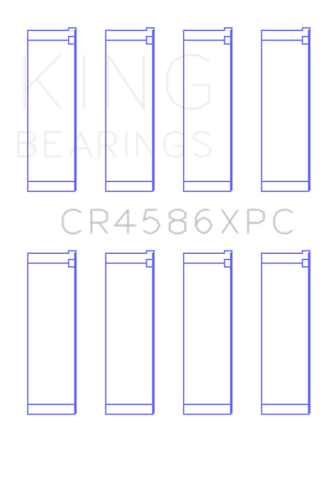 King Engine Bearings Mitsubishi 4B11T Performance Coated Rod Bearing Set - Size STD