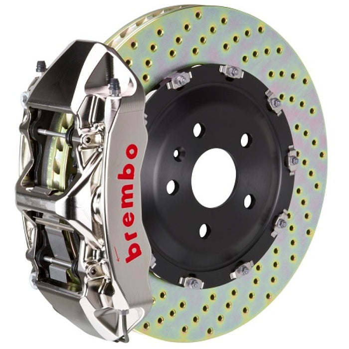 Brembo 00-02 RS4 Front GTR BBK 6 Piston Billet380x34 2pc Rotor Drilled- Nickel Plated