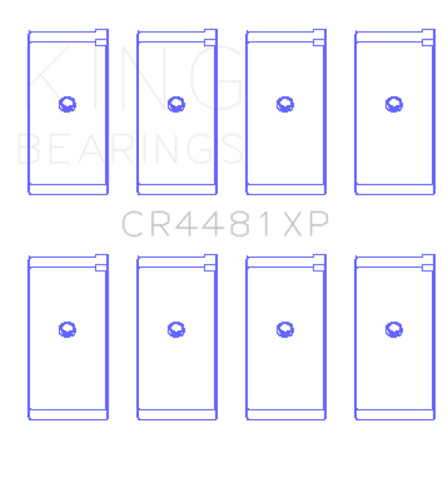 King Engine Bearings Mitsubishi 4G63/4G64 6 Bolt 1st Gen DSM Performance Rod Bearing Set - Size STD