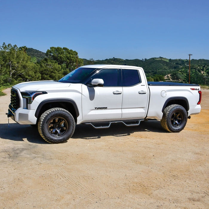 Westin 2022+ Toyota Tundra Double Cab Outlaw Nerf Step Bars - Textured Black