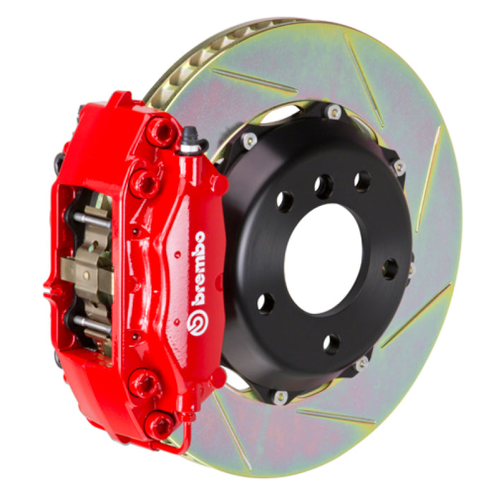 Brembo 00-02 CL500 Rear GT BBK 4 Piston Cast 2pc 328x28 2pc Rotor Slotted Type1-Red