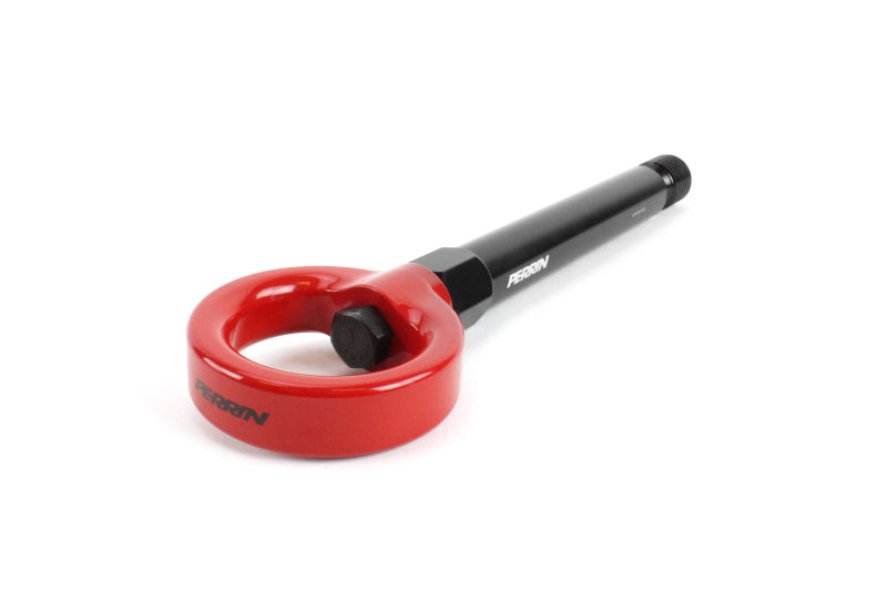 PERRIN 17-21 Honda Civic Si/Type R/Touring/Hatchback Tow Hook Kit Rear - Red
