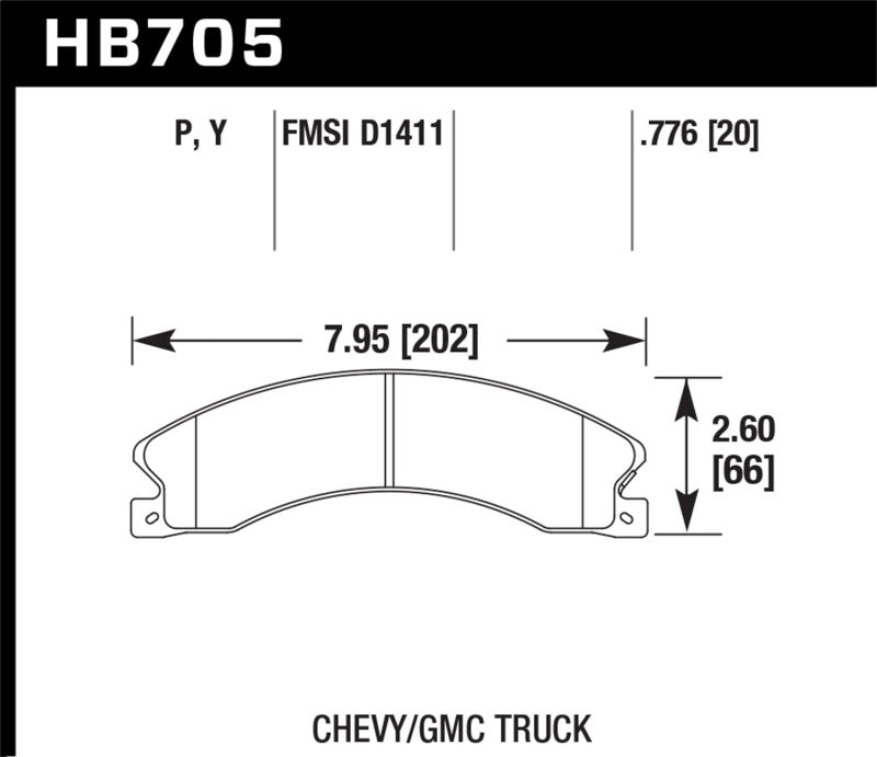 Hawk Chevy/GMC Express/Silverado/Savana/Sierra 15/25/35/4500 SuperDuty Rear LTS Brake Pads