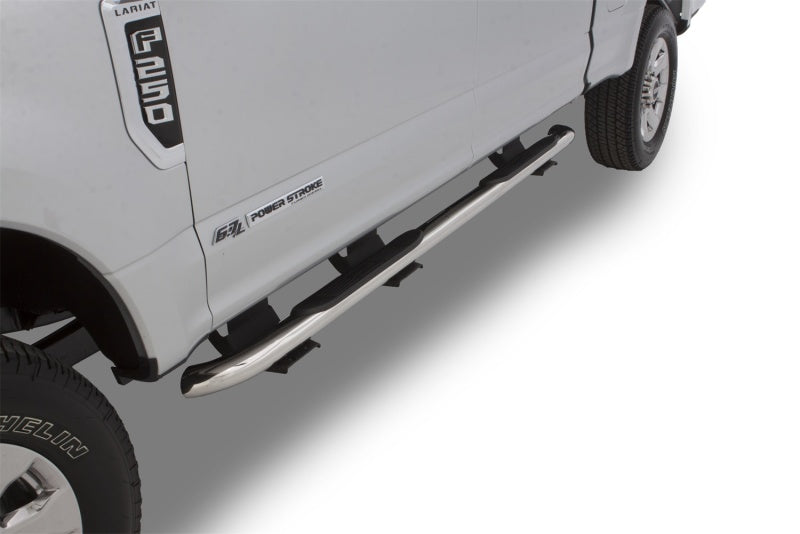 Lund 2019 Ford Ranger 3in. Round Bent SS Nerf Bars - Polished