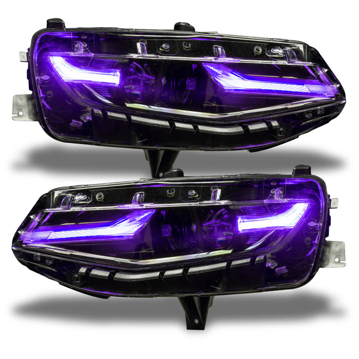 Oracle 19-21 Chevy Camaro LS/LT RGB+A Headlight DRL  Kit - ColorSHIFT w/ RF Controller