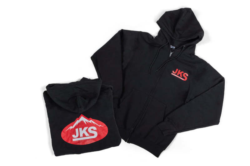 JKS Manufacturing Zippered Black Hoodie - Small