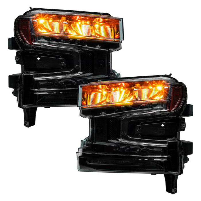 Oracle 19-21 Silverado/Sierra 1500 RGB Demon Eye Headlight Kit - w/o Controller
