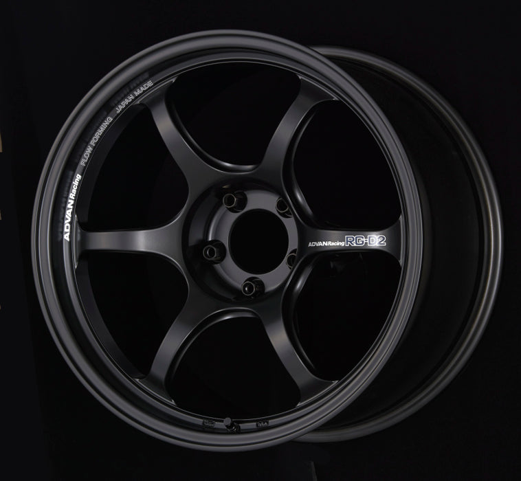Advan RG-D2 16x5.5 +42 4x100 Semi Gloss Black Wheel