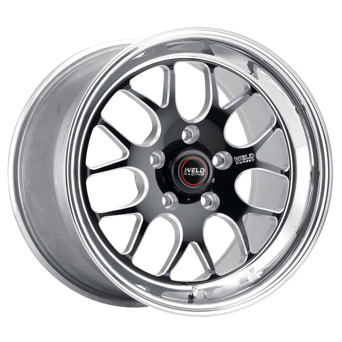 Weld S77 15x9.33 / 5x4.75 BP / 4.5in. BS Black Wheel (Low Pad) - Non-Beadlock