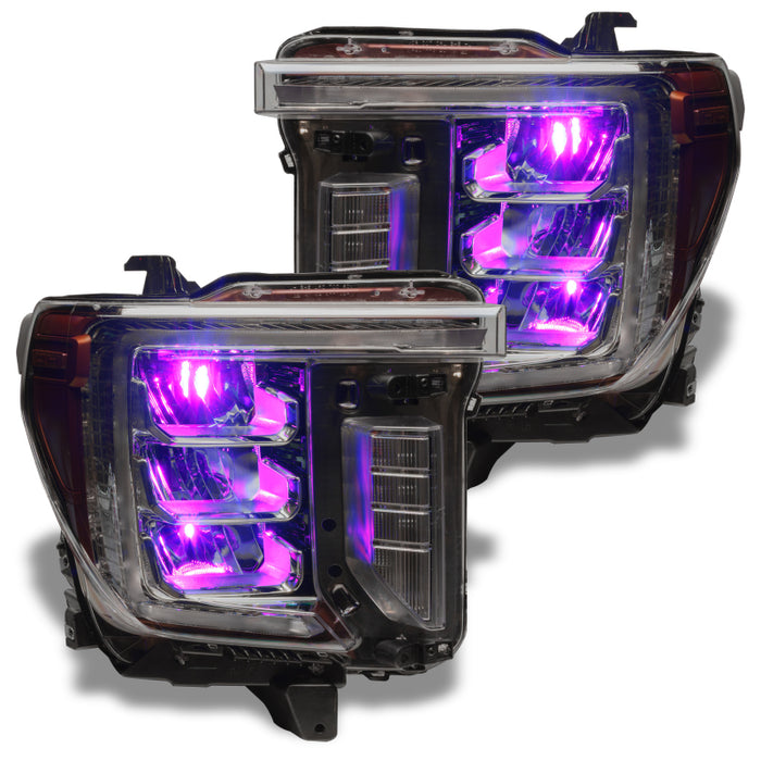 Oracle 19-21 Silverado/Sierra 1500 RGB Demon Eye Headlight Kit - w/o Controller