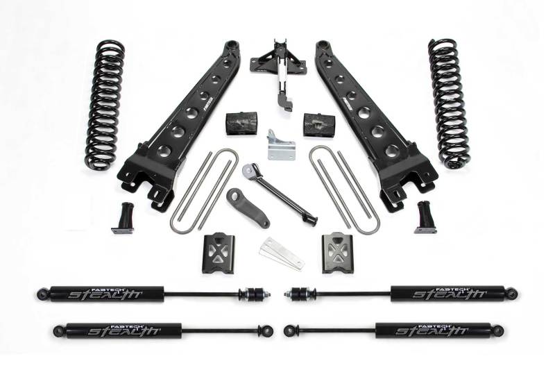 Fabtech 05-07 Ford F250 4WD w/o Factory Overload 6in Rad Arm Sys w/Coils & Stealth