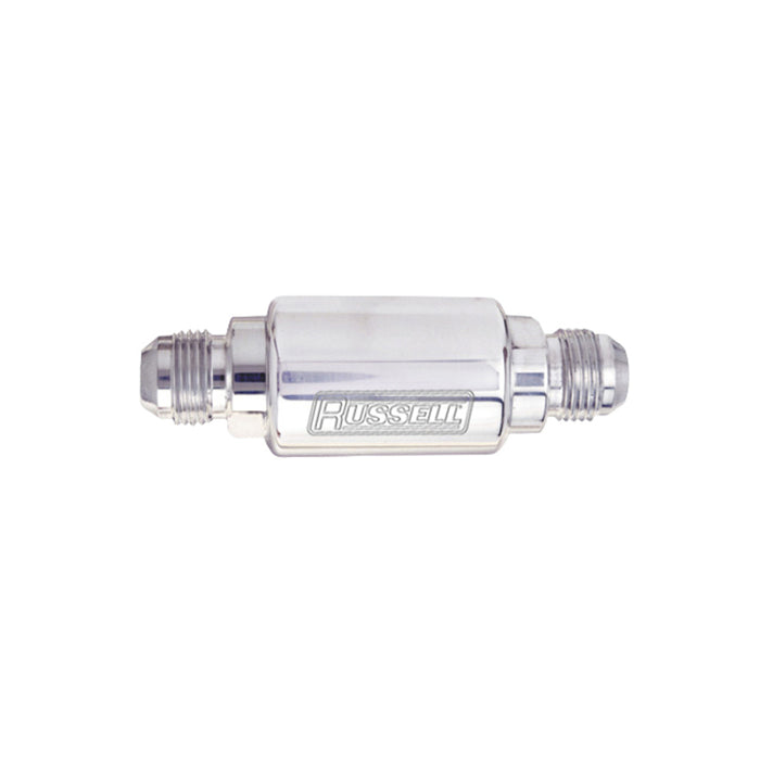 Russell Performance Polished Aluminum (3in Length 1-1/4in dia. -6 x 3/8in male NPT inlet/outlet)