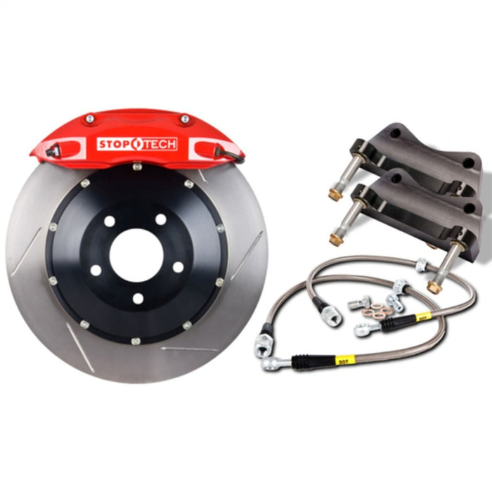 StopTech BBK 95-99 BMW M3 (E36) / 98-02 MZ3 Coupe/Roadster Front 4 Piston 332x32 Red Slotted Rotors