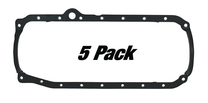 Moroso 1986+ Chevrolet Small Block Oil Pan Gasket - One Piece - Reinforced Steel (5 Pack)