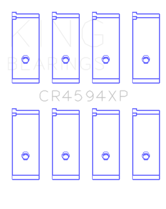 King Engine Bearings Suzuki M16A (Size .026) Connecting Rod Bearings (Set of 4)
