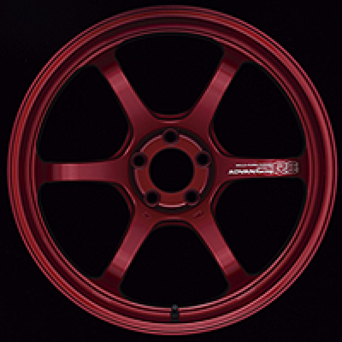 Advan R6 20x10.5 +24mm 5x114.3 Racing Candy Red Wheel