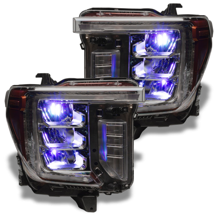 Oracle 19-21 Silverado/Sierra 1500 RGB Demon Eye Headlight Kit - w/o Controller