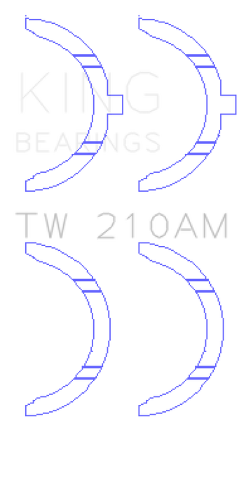 King Engine Bearings Toyota 5R/2M/4M/5ME/5MGE/7MGE/7MGTE Thrust Washer Set